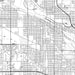 Calumet City Illinois Map Print in Classic Style Zoomed In Close Up Showing Details