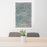 24x36 Camarillo California Map Print Portrait Orientation in Afternoon Style Behind 2 Chairs Table and Potted Plant