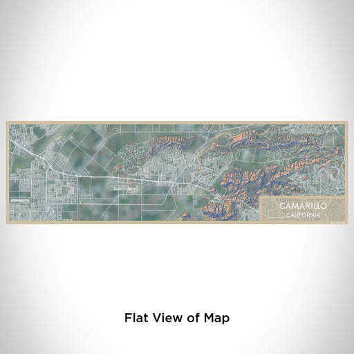 Flat View of Map Custom Camarillo California Map Enamel Mug in Afternoon