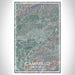 Camarillo California Map Print Portrait Orientation in Afternoon Style With Shaded Background