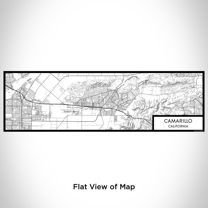 Flat View of Map Custom Camarillo California Map Enamel Mug in Classic