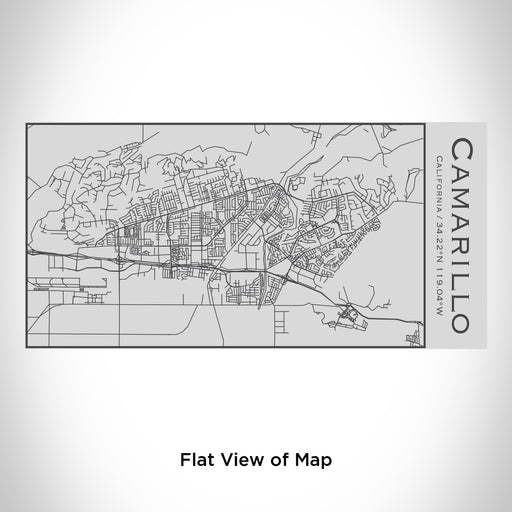 Rendered View of Camarillo California Map Engraving on 17oz Stainless Steel Insulated Cola Bottle
