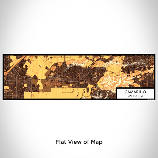 Flat View of Map Custom Camarillo California Map Enamel Mug in Ember