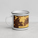 Left View Custom Camarillo California Map Enamel Mug in Ember