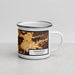 Right View Custom Camarillo California Map Enamel Mug in Ember