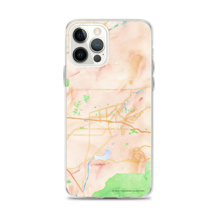 Custom Camarillo California Map iPhone 12 Pro Max Phone Case in Watercolor