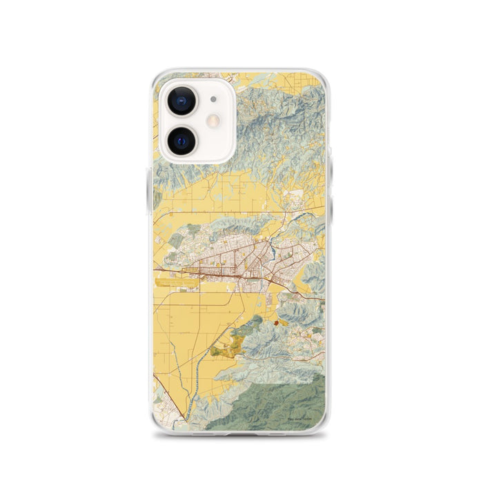 Custom Camarillo California Map iPhone 12 Phone Case in Woodblock