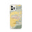 Custom Camarillo California Map iPhone 12 Pro Phone Case in Woodblock