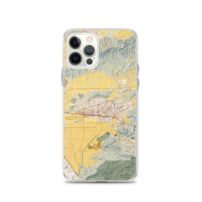 Custom Camarillo California Map iPhone 12 Pro Phone Case in Woodblock