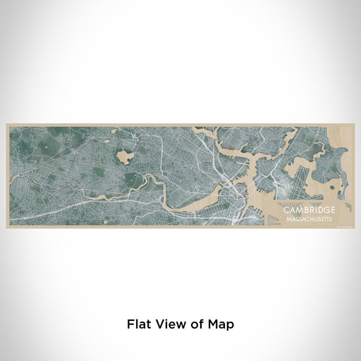 Flat View of Map Custom Cambridge Massachusetts Map Enamel Mug in Afternoon