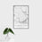 16x24 Cambridge Massachusetts Map Print Portrait Orientation in Classic Style With Tropical Plant Leaves in Water