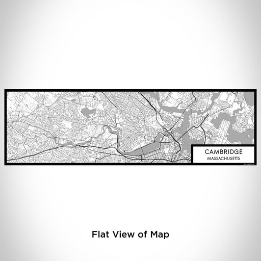 Flat View of Map Custom Cambridge Massachusetts Map Enamel Mug in Classic