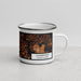 Right View Custom Cambridge Massachusetts Map Enamel Mug in Ember