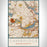 Cambridge Massachusetts Map Print Portrait Orientation in Woodblock Style With Shaded Background