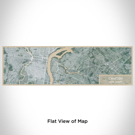 Flat View of Map Custom Camden New Jersey Map Enamel Mug in Afternoon