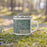 Right View Custom Camden New Jersey Map Enamel Mug in Afternoon on Grass With Trees in Background