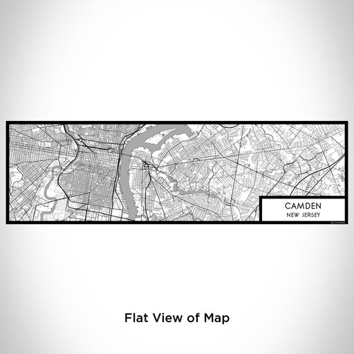Flat View of Map Custom Camden New Jersey Map Enamel Mug in Classic