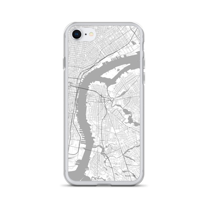 Custom Camden New Jersey Map iPhone SE Phone Case in Classic