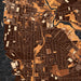 Camden New Jersey Map Print in Ember Style Zoomed In Close Up Showing Details