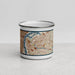 Front View Custom Camden New Jersey Map Enamel Mug in Woodblock