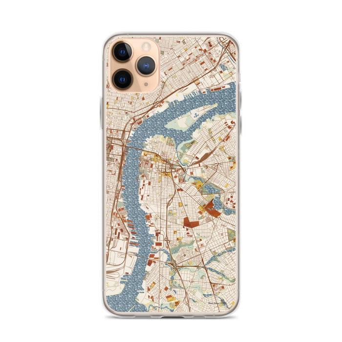 Custom Camden New Jersey Map Phone Case in Woodblock