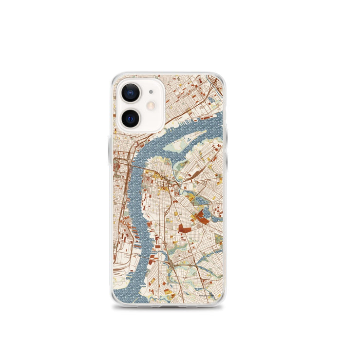 Custom Camden New Jersey Map iPhone 12 mini Phone Case in Woodblock
