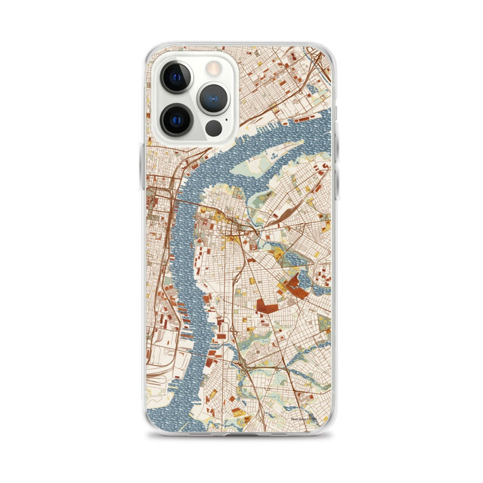 Custom Camden New Jersey Map iPhone 12 Pro Max Phone Case in Woodblock