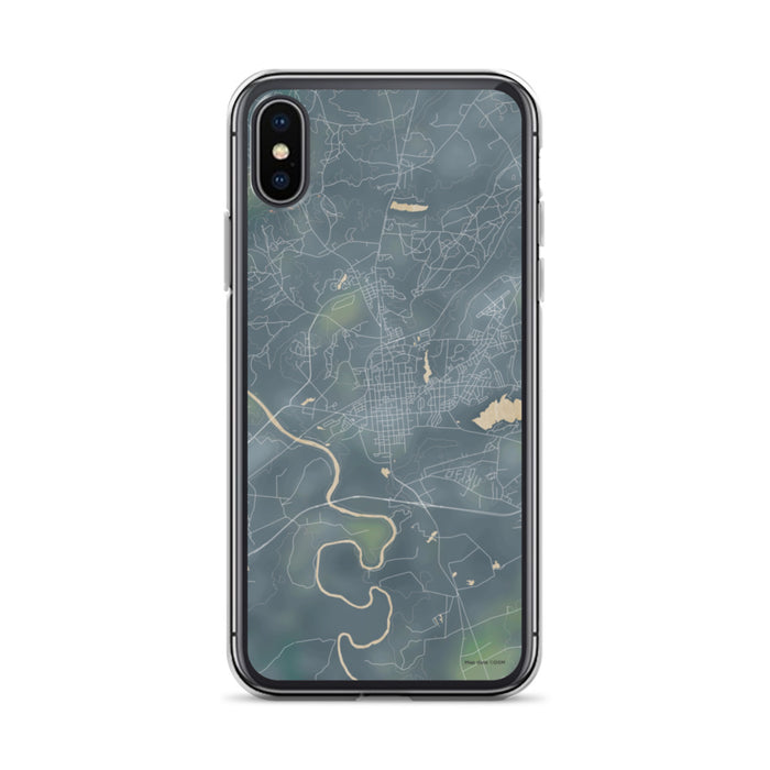 Custom iPhone X/XS Camden South Carolina Map Phone Case in Afternoon