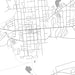 Camden South Carolina Map Print in Classic Style Zoomed In Close Up Showing Details