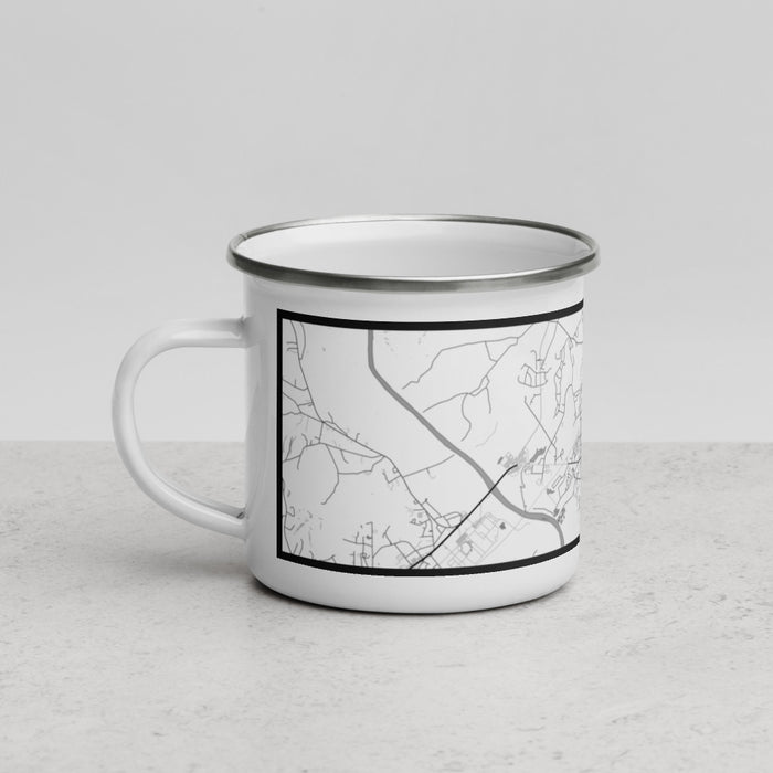 Left View Custom Camden South Carolina Map Enamel Mug in Classic