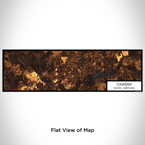 Flat View of Map Custom Camden South Carolina Map Enamel Mug in Ember