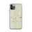 Custom iPhone 11 Pro Camden South Carolina Map Phone Case in Woodblock