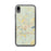 Custom iPhone XR Camden South Carolina Map Phone Case in Woodblock