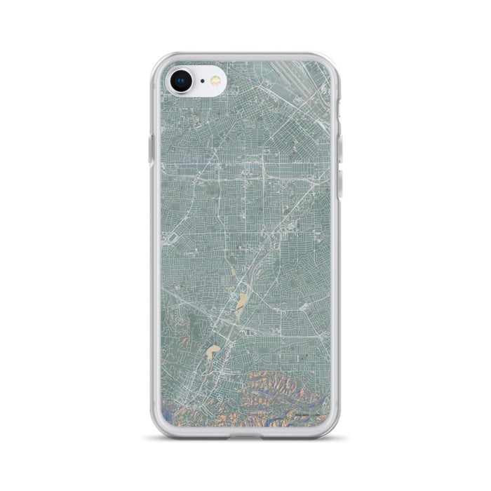 Custom iPhone SE Campbell California Map Phone Case in Afternoon
