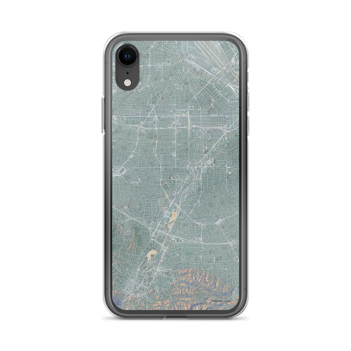Custom iPhone XR Campbell California Map Phone Case in Afternoon