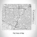 Rendered View of Campbell California Map Engraving on 20oz Stainless Steel Insulated Bottle with Bamboo Top in White