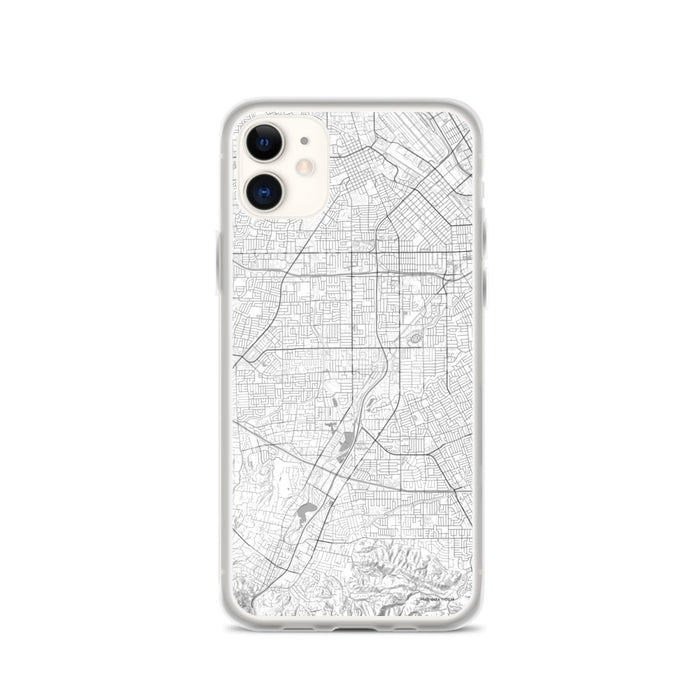 Custom iPhone 11 Campbell California Map Phone Case in Classic