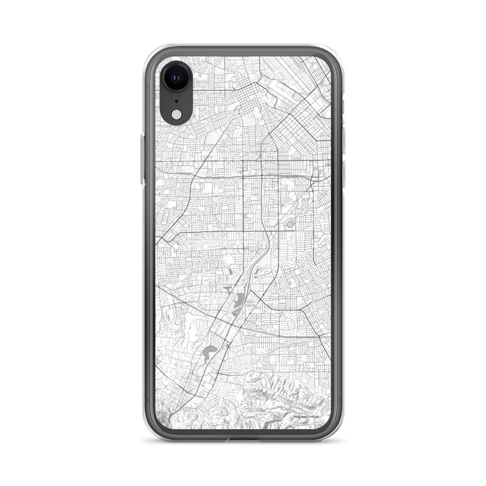 Custom iPhone XR Campbell California Map Phone Case in Classic