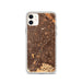Custom iPhone 11 Campbell California Map Phone Case in Ember