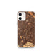 Custom iPhone 12 mini Campbell California Map Phone Case in Ember