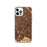 Custom iPhone 12 Pro Campbell California Map Phone Case in Ember