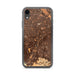 Custom iPhone XR Campbell California Map Phone Case in Ember