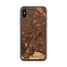 Custom iPhone X/XS Campbell California Map Phone Case in Ember