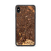 Custom iPhone XS Max Campbell California Map Phone Case in Ember