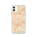Custom iPhone 11 Campbell California Map Phone Case in Watercolor