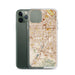 Custom Campbell California Map Phone Case in Woodblock
