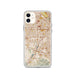 Custom iPhone 11 Campbell California Map Phone Case in Woodblock