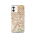 Custom iPhone 12 Campbell California Map Phone Case in Woodblock