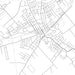 Campbellsville Kentucky Map Print in Classic Style Zoomed In Close Up Showing Details