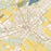 Campbellsville Kentucky Map Print in Woodblock Style Zoomed In Close Up Showing Details